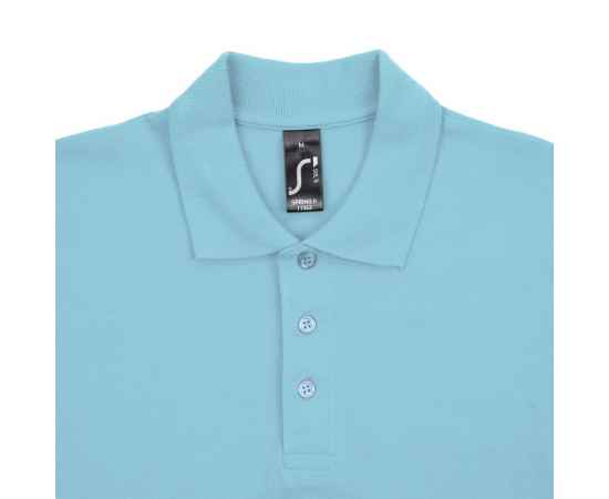 Рубашка поло мужская Spring 210, бирюзовая G_1898.425, Цвет: бирюзовый, Размер: XXL, изображение 3