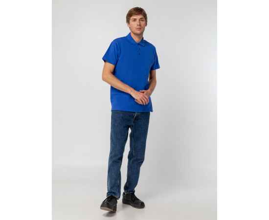 Рубашка поло мужская Spring 210, ярко-синяя (royal) G_1898.444, Цвет: синий, Размер: M, изображение 8