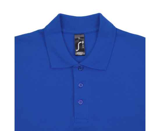 Рубашка поло мужская Spring 210, ярко-синяя (royal) G_1898.444, Цвет: синий, Размер: M, изображение 3