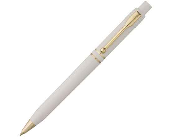 Ручка шариковая Raja Gold, белая, Цвет: белый, Размер: 14х1 см, изображение 3