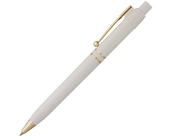 Ручка шариковая Raja Gold, белая, Цвет: белый, Размер: 14х1 см, изображение 2