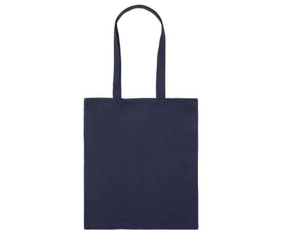 Холщовая сумка Basic 105, темно-синяя, Цвет: темно-синий, Размер: 38х42 см, изображение 3