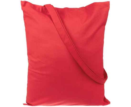 Холщовая сумка Basic 105, красная, Цвет: красный, Размер: 38х42 см, изображение 2