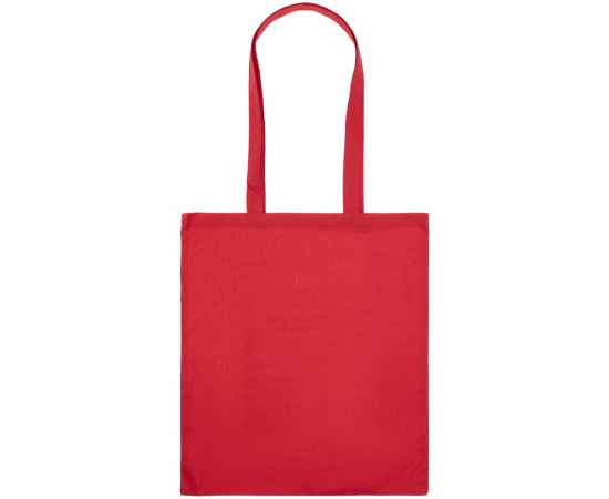 Холщовая сумка Basic 105, красная, Цвет: красный, Размер: 38х42 см, изображение 3