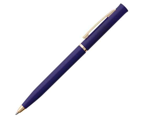 Ручка шариковая Euro Gold, синяя, Цвет: синий, Размер: 13, изображение 2