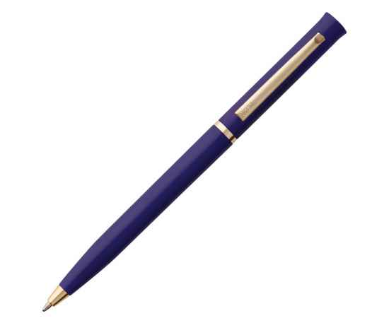 Ручка шариковая Euro Gold, синяя, Цвет: синий, Размер: 13, изображение 3