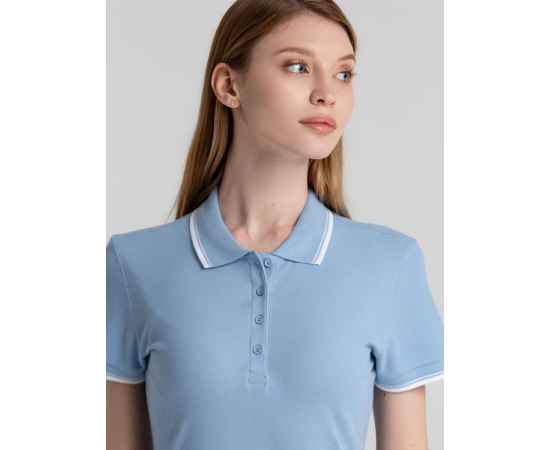 Рубашка поло женская Practice Women 270, голубая с белым G_6084.144, Цвет: голубой, Размер: XL, изображение 5