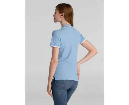 Рубашка поло женская Practice Women 270, голубая с белым G_6084.144, Цвет: голубой, Размер: XL, изображение 4