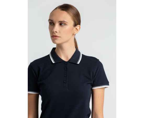 Рубашка поло женская Practice Women 270, темно-синяя с белым G_6084.401, Цвет: темно-синий, Размер: S, изображение 5