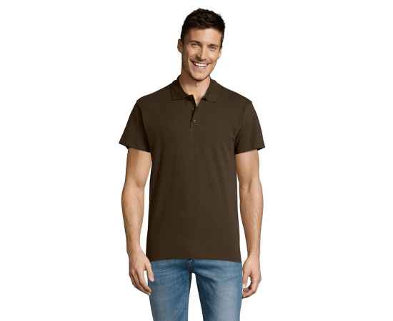 Рубашка поло мужская Summer 170 темно-коричневая (шоколад), размер XL, Цвет: коричневый, Размер: XL, изображение 4