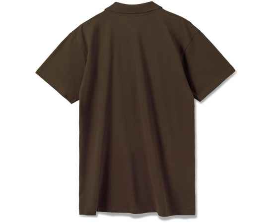 Рубашка поло мужская Summer 170 темно-коричневая (шоколад), размер XL, Цвет: коричневый, Размер: XL, изображение 2