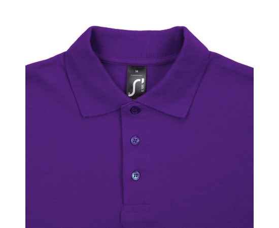 Рубашка поло мужская Spring 210, темно-фиолетовая G_1898.771, Цвет: фиолетовый, Размер: S, изображение 3