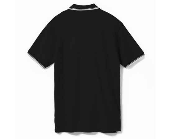 Рубашка поло мужская с контрастной отделкой Practice 270 черная G_2502.305, Цвет: черный, Размер: XXL, изображение 2