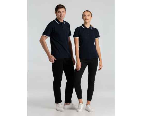 Рубашка поло мужская с контрастной отделкой Practice 270 черная G_2502.305, Цвет: черный, Размер: XXL, изображение 7