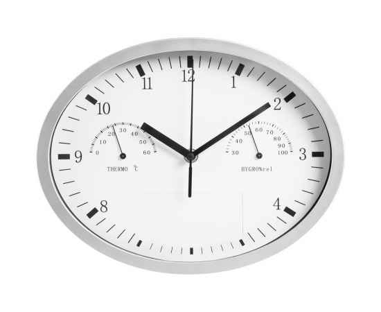 Часы настенные Insert3 с термометром и гигрометром, белые, Цвет: белый, Размер: 29, изображение 2