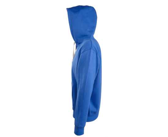 Толстовка мужская на молнии Soul Men 290 с контрастным капюшоном, ярко-синий, размер S, Цвет: синий, Размер: S, изображение 3
