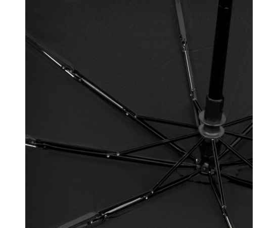 Складной зонт Gran Turismo, черный, Цвет: черный, Размер: Длина 64 см, изображение 3