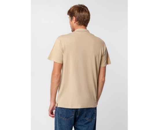 Рубашка поло мужская Summer 170 бежевая, размер XXL, Цвет: бежевый, Размер: XXL, изображение 6