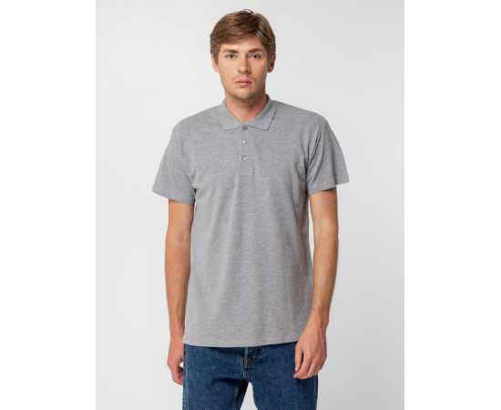 Рубашка поло мужская Summer 170 серый меланж, размер M, Цвет: серый меланж, Размер: M, изображение 5