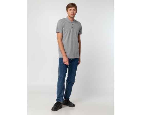 Рубашка поло мужская Summer 170 серый меланж, размер M, Цвет: серый меланж, Размер: M, изображение 8
