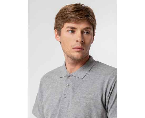 Рубашка поло мужская Summer 170 серый меланж, размер M, Цвет: серый меланж, Размер: M, изображение 7