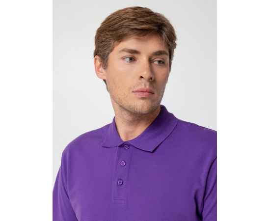 Рубашка поло мужская Summer 170 темно-фиолетовая, размер XXL, Цвет: фиолетовый, Размер: XXL, изображение 7