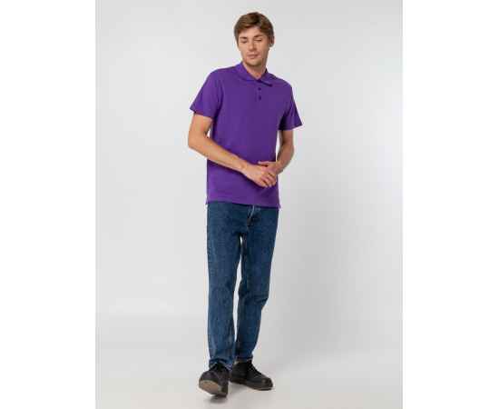 Рубашка поло мужская Summer 170 темно-фиолетовая, размер XXL, Цвет: фиолетовый, Размер: XXL, изображение 8