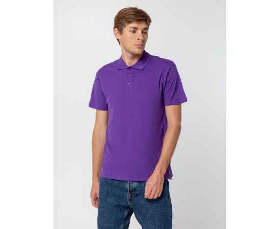 Рубашка поло мужская Summer 170 темно-фиолетовая, размер XXL, Цвет: фиолетовый, Размер: XXL, изображение 5