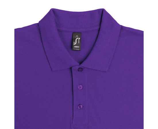 Рубашка поло мужская Summer 170 темно-фиолетовая, размер XXL, Цвет: фиолетовый, Размер: XXL, изображение 3