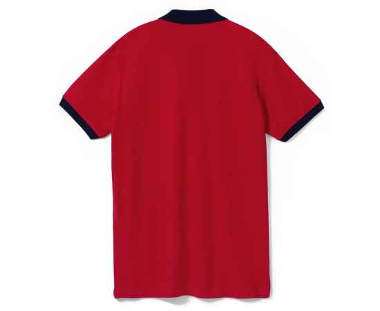 Рубашка поло Prince 190, красная с темно-синим G_6085.540, Цвет: красный, синий, Размер: XS, изображение 2