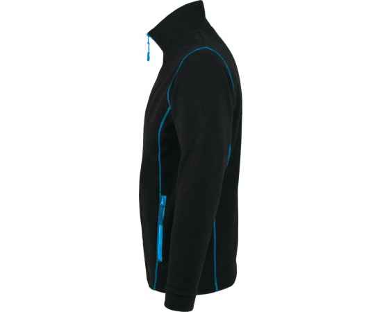 Куртка мужская Nova Men 200, черная с ярко-голубым, размер S, Цвет: голубой, Размер: S, изображение 3