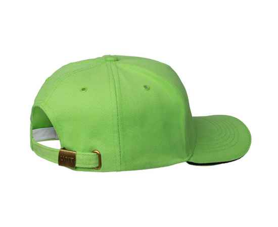 Бейсболка Unit Classic, зеленое яблоко с черным кантом, Цвет: зеленое яблоко, Размер: 56-58, изображение 2
