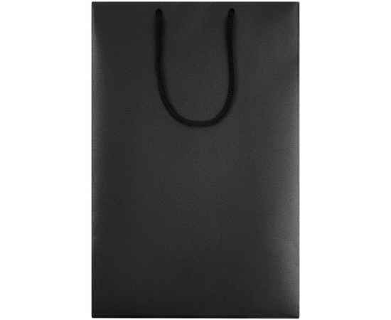 Пакет бумажный «Блеск», средний, черный, Цвет: черный, Размер: 23х35х10 см, изображение 2