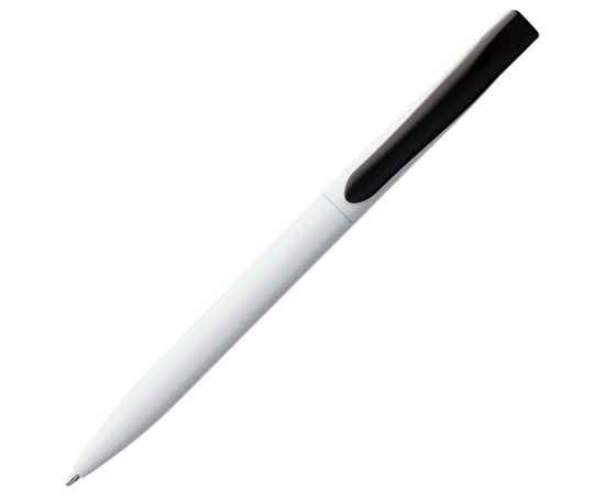 Ручка шариковая Pin, белая с черным, Цвет: черный, Размер: 14, изображение 3