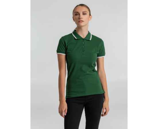 Рубашка поло женская Practice Women 270, зеленая с белым G_6084.904, Цвет: зеленый, Размер: XL, изображение 3