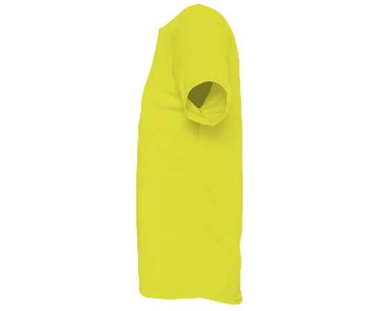Футболка унисекс Sporty 140 желтый неон, размер 3XL, Цвет: желтый, Размер: 3XL, изображение 3