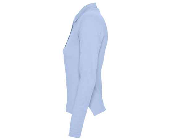 Рубашка поло женская с длинным рукавом Podium 210 голубая G_11317200M, Цвет: голубой, Размер: M, изображение 3