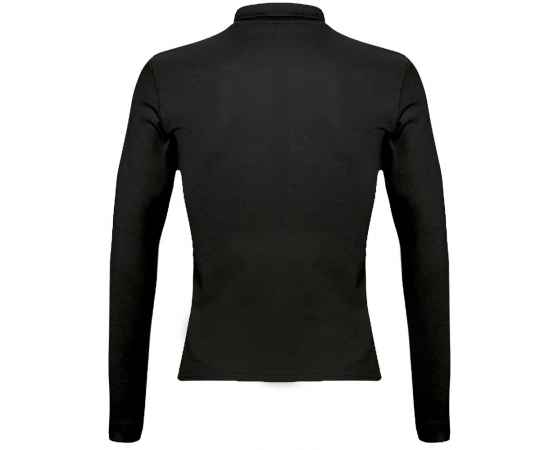 Рубашка поло женская с длинным рукавом Podium 210 черная G_11317312L, изображение 2