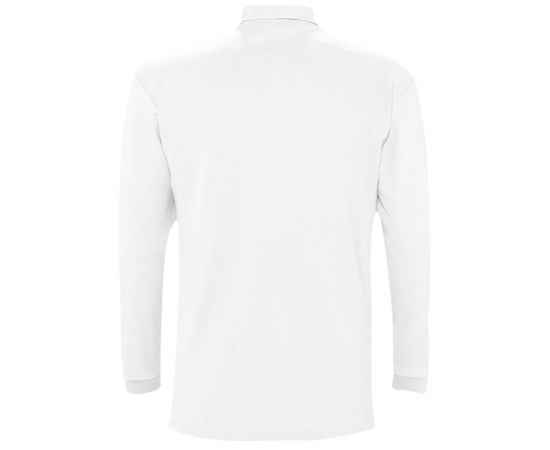 Рубашка поло мужская с длинным рукавом Winter II 210 белая G_11353102S, Цвет: белый, Размер: S, изображение 2