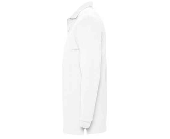 Рубашка поло мужская с длинным рукавом Winter II 210 белая G_11353102S, Цвет: белый, Размер: S, изображение 3