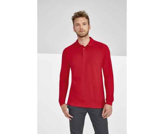 Рубашка поло мужская с длинным рукавом Winter II 210 серый меланж G_11353360M, Цвет: серый меланж, Размер: M, изображение 5