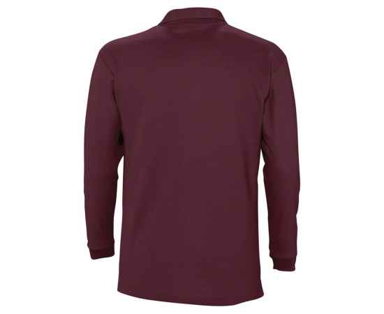 Рубашка поло мужская с длинным рукавом Winter II 210 бордовая G_11353146XXL, Цвет: бордо, Размер: XXL, изображение 2