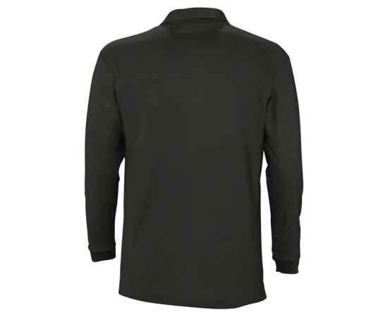 Рубашка поло мужская с длинным рукавом Winter II 210 черная G_11353312S, изображение 2