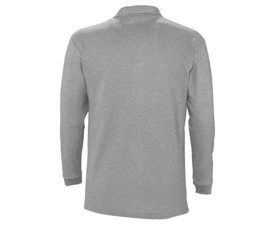 Рубашка поло мужская с длинным рукавом Winter II 210 серый меланж G_11353360M, Цвет: серый меланж, Размер: M, изображение 2