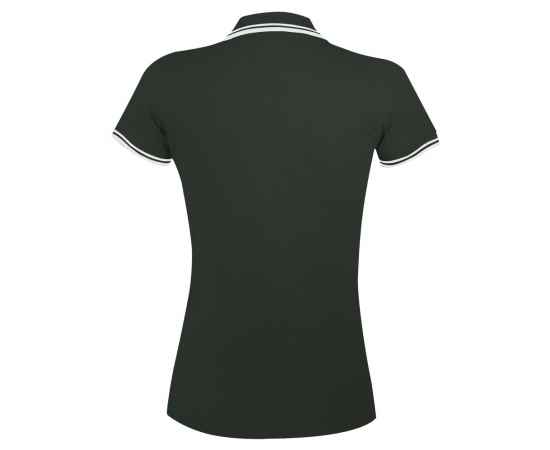 Рубашка поло женская Pasadena Women 200 с контрастной отделкой, зеленая с белым G_5852.961, Цвет: белый, зеленый, Размер: S, изображение 2