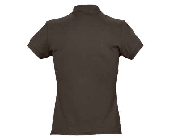 Рубашка поло женская Passion 170, шоколадно-коричневая G_4798.595, Цвет: шоколадный, Размер: XXL, изображение 2