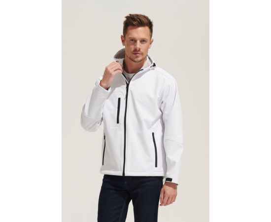 Куртка мужская с капюшоном Replay Men 340 белая, размер XXL, Цвет: белый, Размер: XXL, изображение 4
