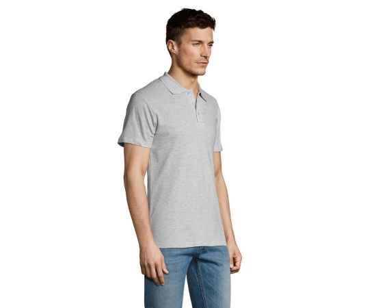 Рубашка поло мужская Summer 170 светло-серый меланж, размер XS, Цвет: серый, серый меланж, Размер: XS, изображение 5