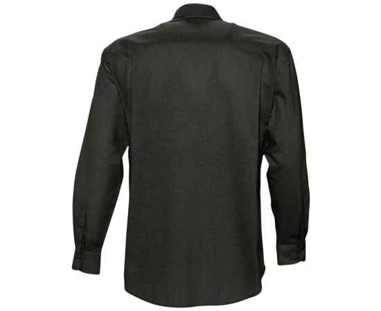 Рубашка мужская с длинным рукавом Boston черная, размер 3XL, Цвет: черный, Размер: 3XL, изображение 2