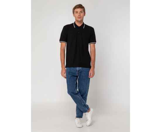 Рубашка поло Virma Stripes, черная, размер XL, Цвет: черный, Размер: S, изображение 9